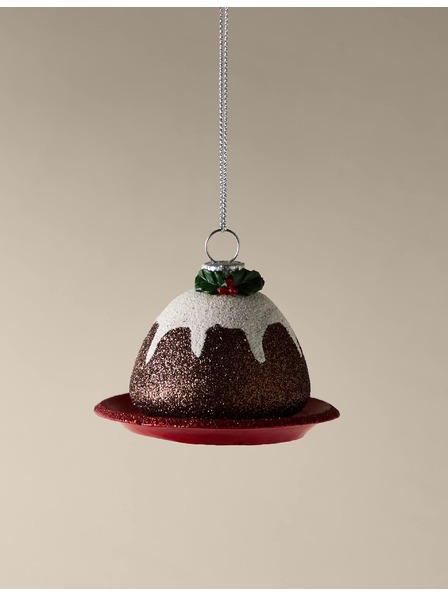 Marks & Spencer Vánoční pudink jako závěsná dekorace Marks & Spencer hnědá