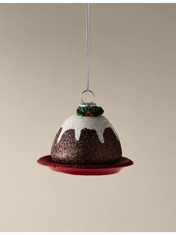 Marks & Spencer Vánoční pudink jako závěsná dekorace Marks & Spencer hnědá