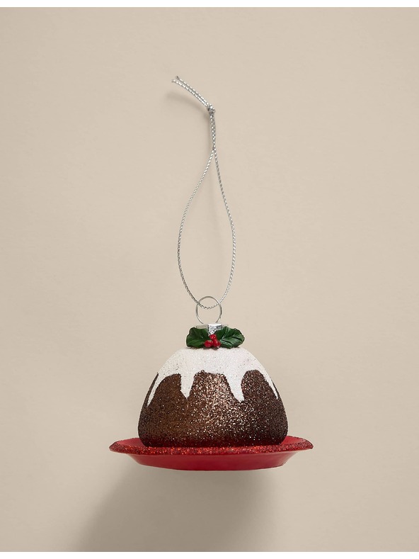 Marks & Spencer Vánoční pudink jako závěsná dekorace Marks & Spencer hnědá