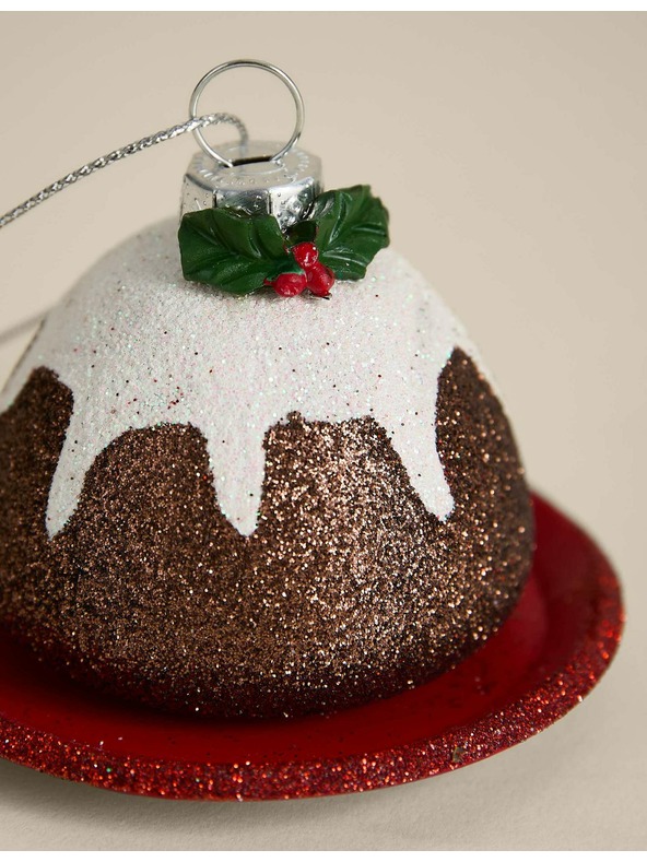 Marks & Spencer Vánoční pudink jako závěsná dekorace Marks & Spencer hnědá