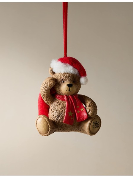 Marks & Spencer Pryskyřičná závěsná dekorace Spencer Bear™ Marks & Spencer hnědá