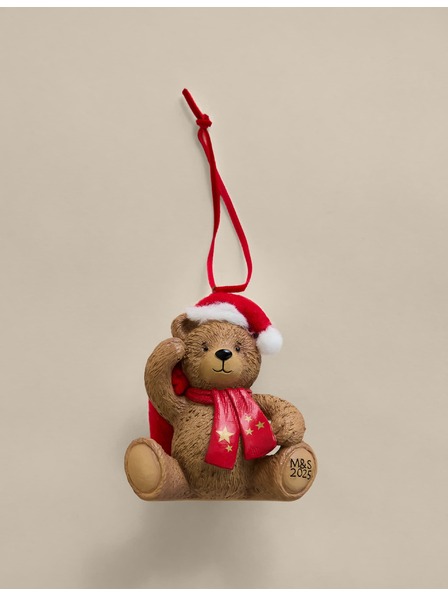 Marks & Spencer Pryskyřičná závěsná dekorace Spencer Bear™ Marks & Spencer hnědá