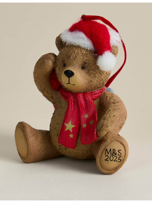 Marks & Spencer Pryskyřičná závěsná dekorace Spencer Bear™ Marks & Spencer hnědá