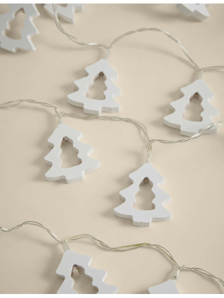 Marks & Spencer Světelný řetěz na vánoční stromeček, s 20 světýlky, na baterii Marks & Spencer bílá