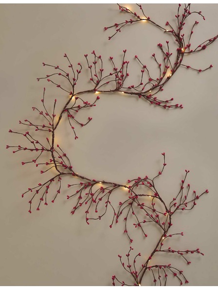 Marks & Spencer Světelný řetěz s motivem bobulovitého ovoce, délka 1,8 m Marks & Spencer červená