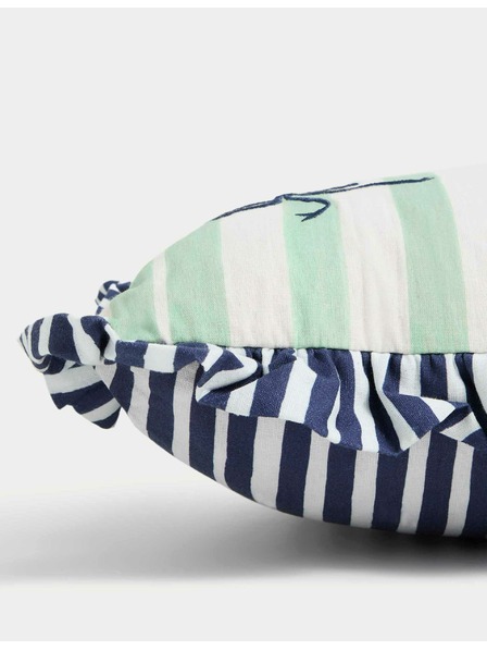 Marks & Spencer Podhlavník s proužky, s vysokým podílem bavlny Marks & Spencer zelená