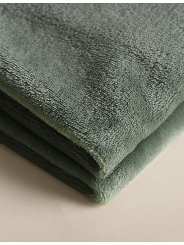 Marks & Spencer Flísový přehoz Marks & Spencer zelená