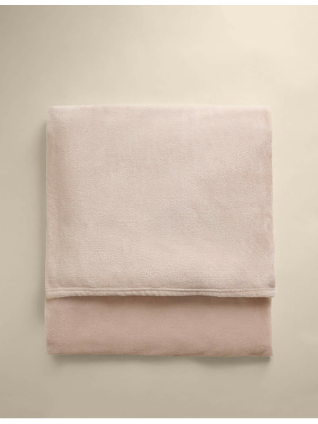 Marks & Spencer Flísový přehoz Marks & Spencer smetanová