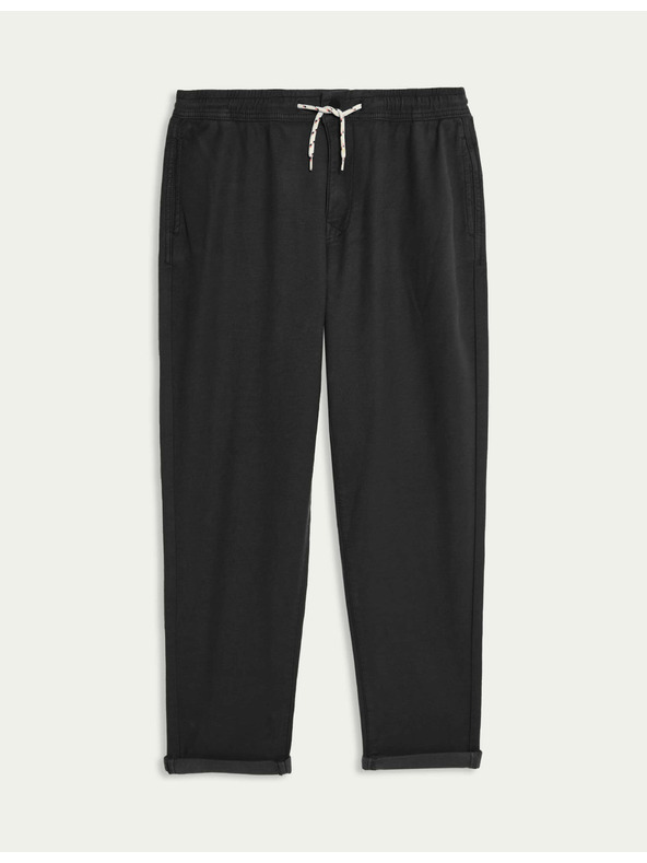 Marks & Spencer Volné kalhoty chino s vysokým podílem bavlny a elastickým pasem (6–16 let) Marks & Spencer černá