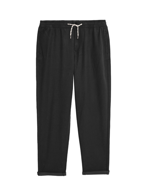 Marks & Spencer Volné kalhoty chino s vysokým podílem bavlny a elastickým pasem (6–16 let) Marks & Spencer černá