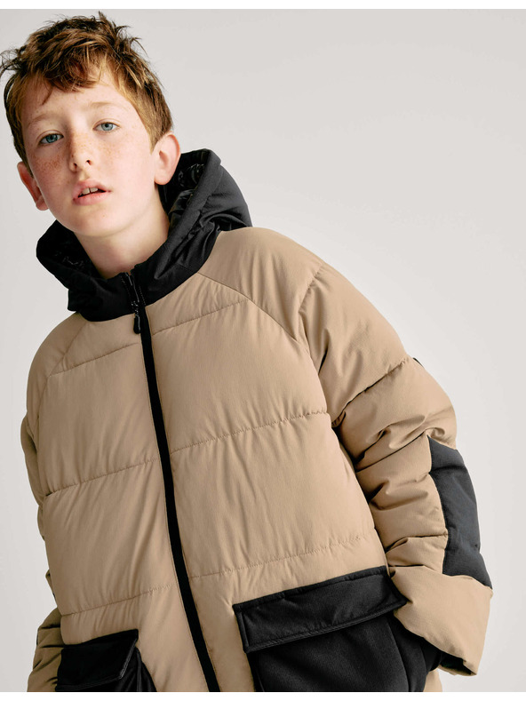 Marks & Spencer Zateplený kabát (6–16 let) Marks & Spencer hnědá