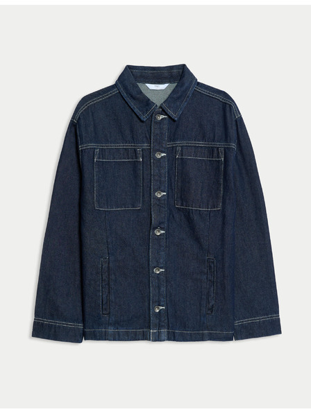 Marks & Spencer Džínová košile, z čisté bavlny (6–16 let) Marks & Spencer námořnická modrá