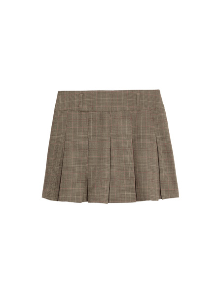 Marks & Spencer Mini kostkovaná skládaná sukně (6-16 let) Marks & Spencer vícebarevná