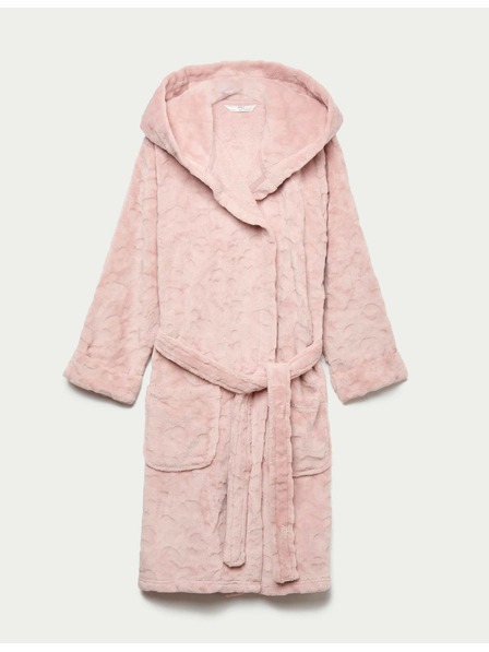 Marks & Spencer Flísový župan s leopardím potiskem (1–16 let) Marks & Spencer růžová