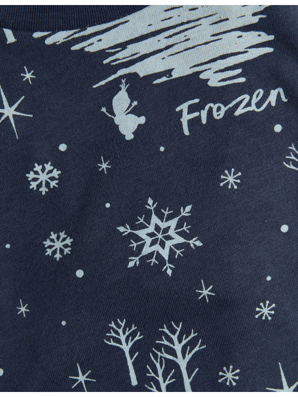 Marks & Spencer Pyžamo s motivem Disney Ledové království™, z čisté bavlny (2–8 let) Marks & Spencer námořnická modrá