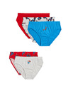 Marks & Spencer Slipy z čisté bavlny s potiskem Spider-Man™, sada 5 ks (2-8 let) Marks & Spencer vícebarevná