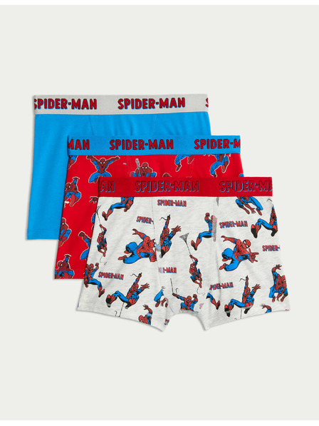 Marks & Spencer Trenýrky s motivem Spider-Man™ s vysokým podílem bavlny, 3 ks v balení (3–10 let) Marks & Spencer vícebarevná