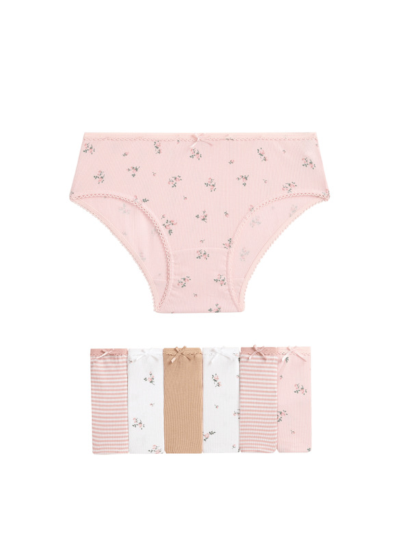 Marks & Spencer Květované kalhotky z bavlny se strečem, 7 ks v balení (2–12 let) Marks & Spencer vícebarevná