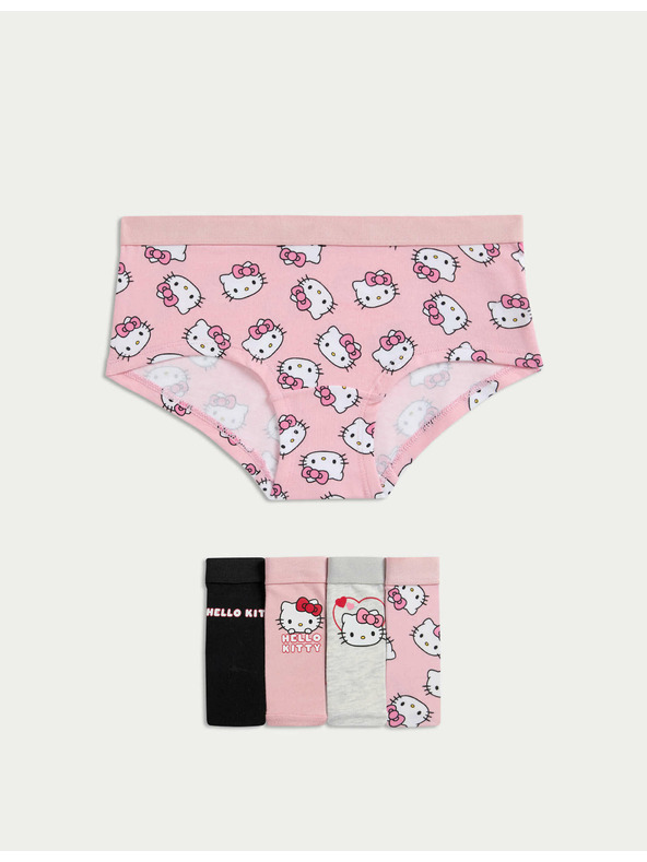 Marks & Spencer Šortky Hello Kitty™ s vysokým podílem bavlny, 5 ks (5–16 let) Marks & Spencer vícebarevná