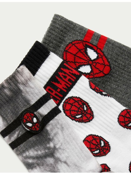 Marks & Spencer Ponožky s motivem Spider-Man™, 3 páry (6 malé – 7 velké) Marks & Spencer vícebarevná