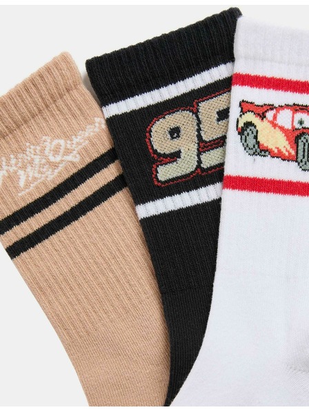 Marks & Spencer Ponožky s vysokým podílem bavlny a motivem Pixar™ Cars, sada 3 páry (6 malé – 7 velké) Marks & Spencer vícebarevná