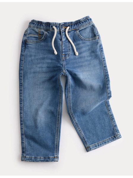 Marks & Spencer Džíny s pohodlným pasem, rovnými nohavicemi a vysokým podílem bavlny (2–8 let) Marks & Spencer námořnická modrá