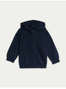 Marks & Spencer Mikina s kapucí, zipem a vysokým podílem bavlny (2–8 let) Marks & Spencer námořnická modrá