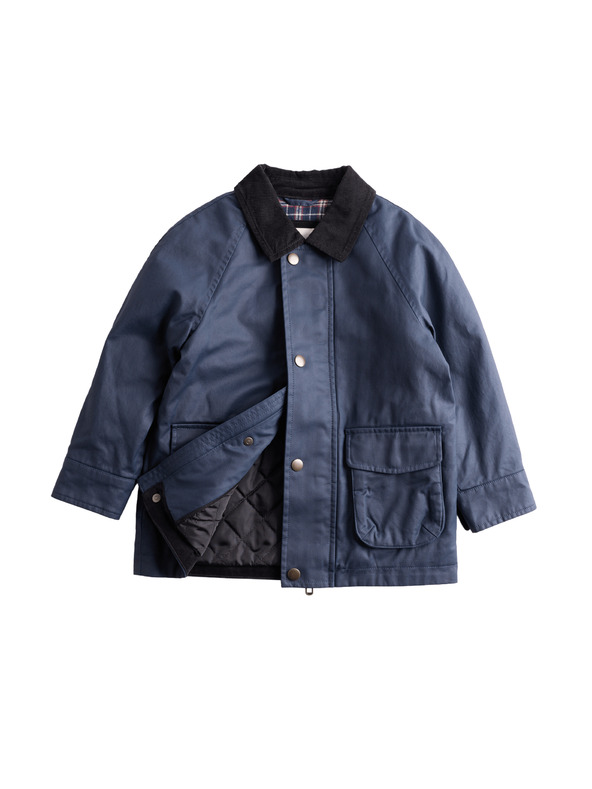 Marks & Spencer Voskovaná bunda s manšestrovým límcem (2–8 let) Marks & Spencer námořnická modrá