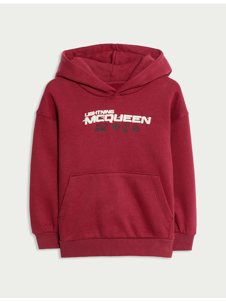 Marks & Spencer Mikina Disney Cars™ s kapucí, zipem a vysokým podílem bavlny (2–8 let) Marks & Spencer červená