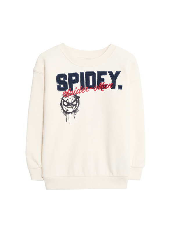 Marks & Spencer Mikina Spider-Man™ s vysokým podílem bavlny (2–8 let) Marks & Spencer smetanová