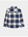 Marks & Spencer Čistě bavlněné kartáčované kostkované tričko (2-8 let) Marks & Spencer modrá
