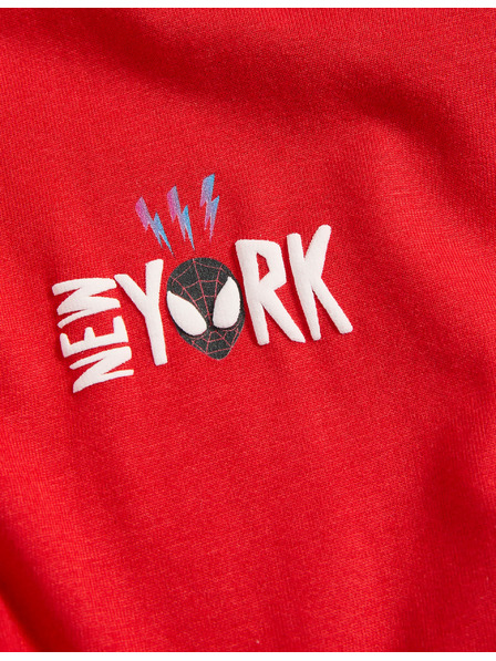 Marks & Spencer Tričko z čisté bavlny s potiskem Spider-Man™ (2–8 let) Marks & Spencer červená