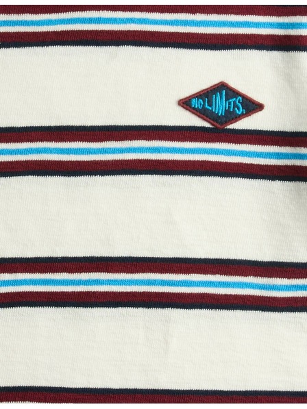 Marks & Spencer Pruhovaný top z čisté bavlny s texturou a dlouhým rukávem (2-8 let) Marks & Spencer námořnická modrá