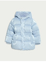Marks & Spencer Metalická parka s kapucí a páskem (2–8 let) Marks & Spencer modrá