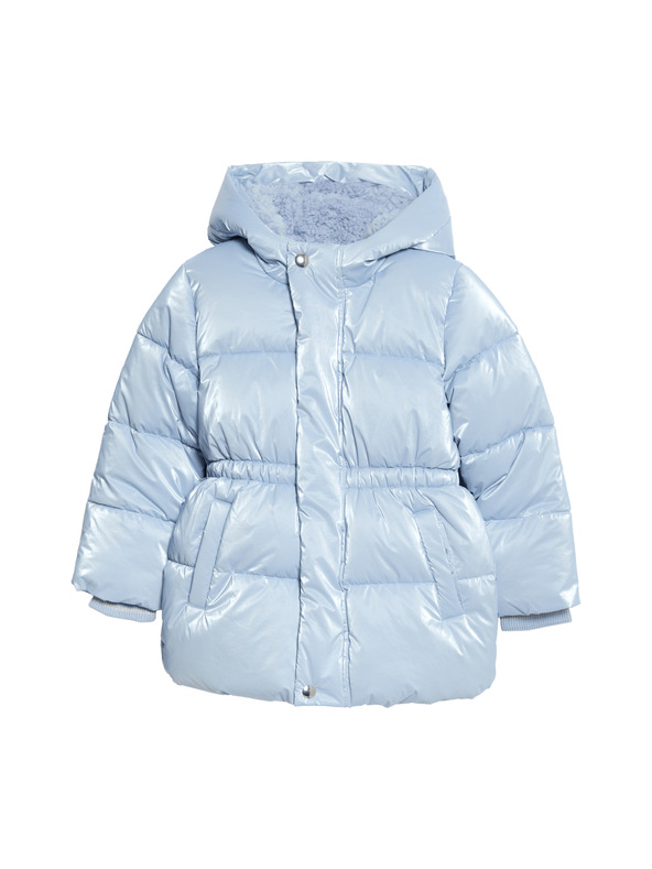 Marks & Spencer Metalická parka s kapucí a páskem (2–8 let) Marks & Spencer modrá