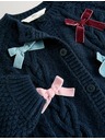 Marks & Spencer Pletený kardigan s mašlí a kabelkou (2–8 let) Marks & Spencer námořnická modrá