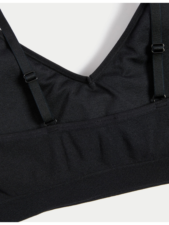 Marks & Spencer Bezešvé braletky bez kostic, 3 ks Marks & Spencer černá