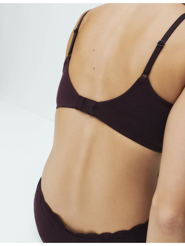 Marks & Spencer Hladké podprsenka bez kostic, vel. A–E, 3 ks v balení Marks & Spencer hnědá