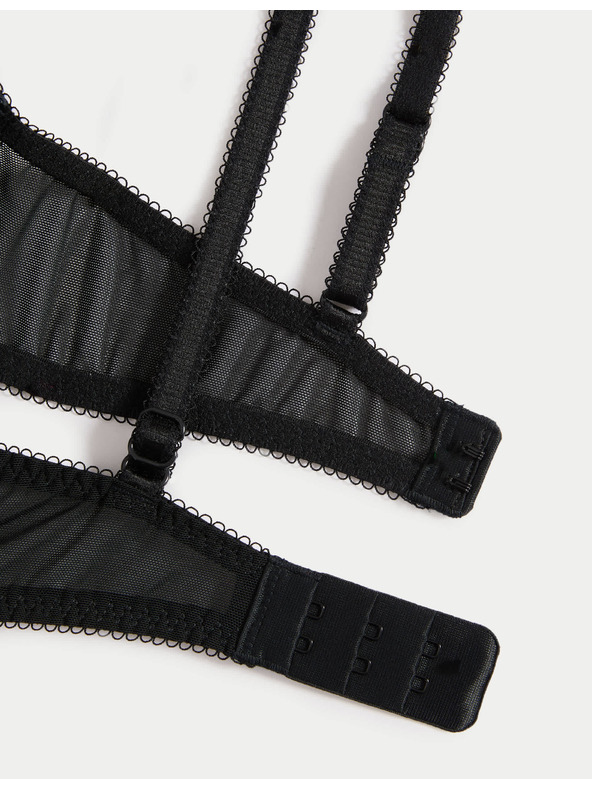 Marks & Spencer Dekoltová podprsenka s kosticemi a krajkou, vel. A–E Marks & Spencer černá