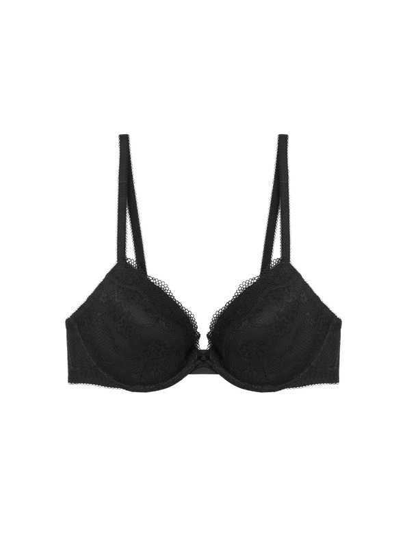 Marks & Spencer Dekoltová podprsenka s kosticemi a krajkou, vel. A–E Marks & Spencer černá