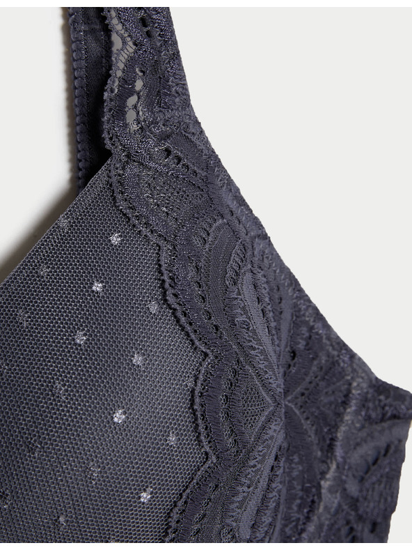 Marks & Spencer Dekoltová podprsenka Amelia s kosticemi a krajkou, vel. A–E Marks & Spencer šedá