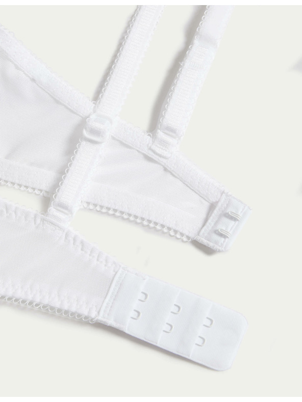 Marks & Spencer Dekoltová podprsenka s kosticemi a krajkou, vel. A–E Marks & Spencer bílá