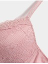Marks & Spencer Dekoltová podprsenka s kosticemi a krajkou, vel. A–E Marks & Spencer růžová