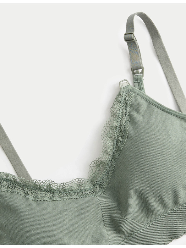 Marks & Spencer 2 ks bezešvých těhotenských podprsenek bez kostic pro kojící Marks & Spencer šedá