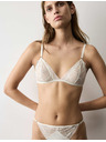Marks & Spencer Braleta bez kostic s výšivkou Monaco (A-E) Marks & Spencer smetanová