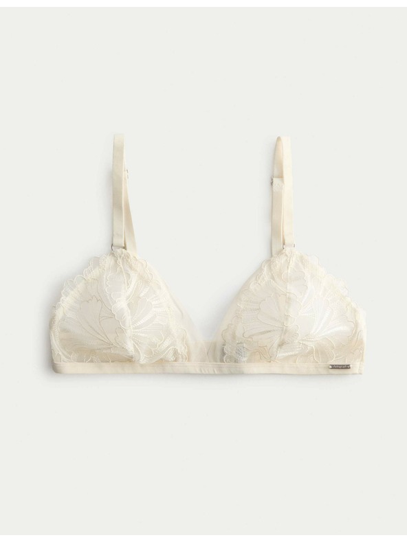 Marks & Spencer Braleta bez kostic s výšivkou Monaco (A-E) Marks & Spencer smetanová