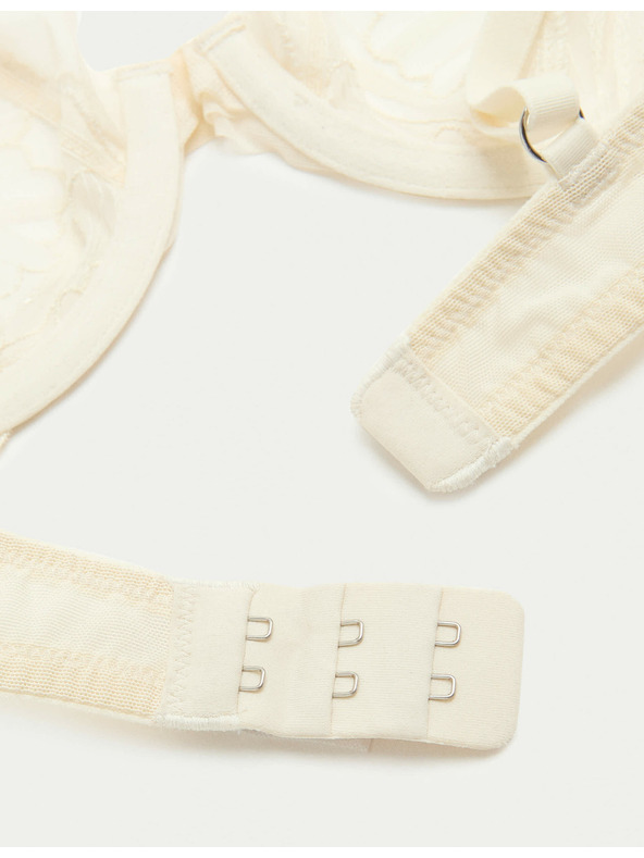 Marks & Spencer Podprsenka s kosticemi a výšivkou Monaco (A-E) Marks & Spencer smetanová