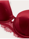 Marks & Spencer Saténová podprsenka s kosticemi a polovičními košíčky Forget Me Not, vel. A–E Marks & Spencer červená