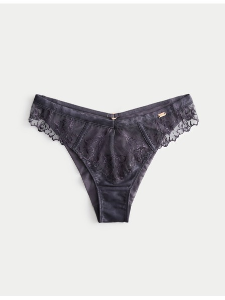 Marks & Spencer Kalhotky Lisianthus Miami s výšivkou Marks & Spencer šedá