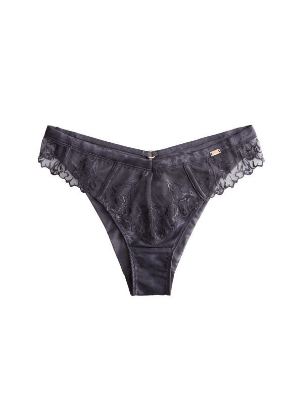 Marks & Spencer Kalhotky Lisianthus Miami s výšivkou Marks & Spencer šedá